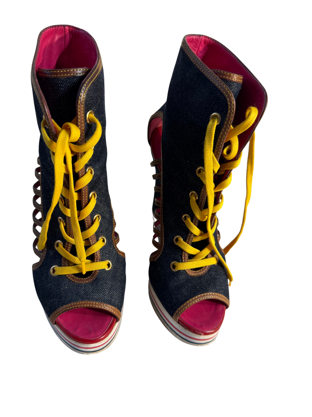Varsity Siren’ — 2000s Denim Wedge”