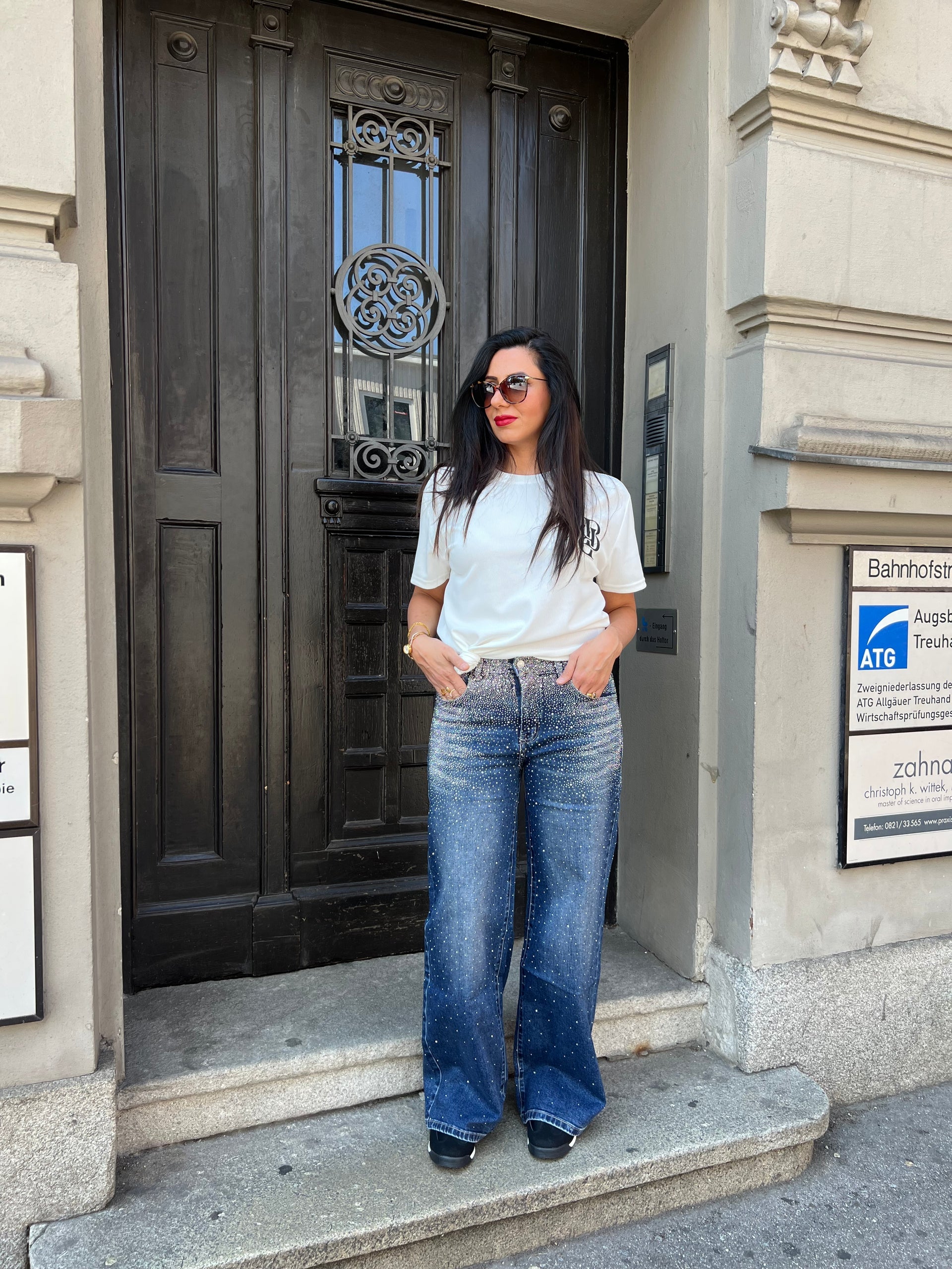 Baggy Style Danity Glitter Jeans