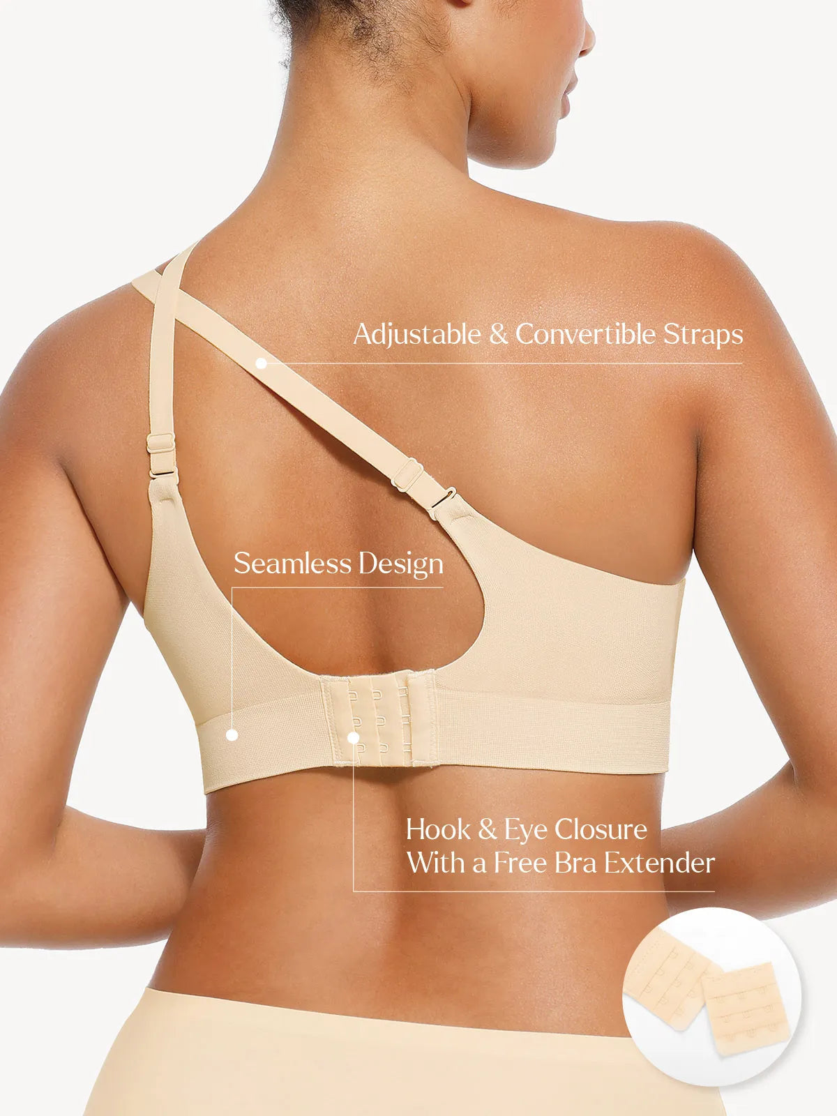 Seamless Wireless V-Neck Push-Up Bra