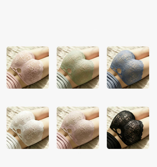 lace 7A antibacterial crotch hip-hugging fit seamless cotton panties