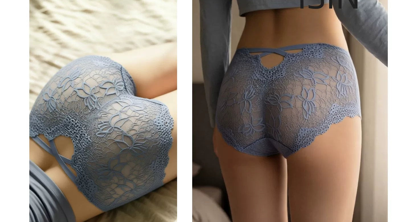 lace 7A antibacterial crotch hip-hugging fit seamless cotton panties