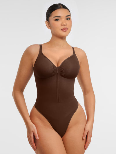 Tummy Control Seamless Zipper Shaping Bodysuit [BOGO]
