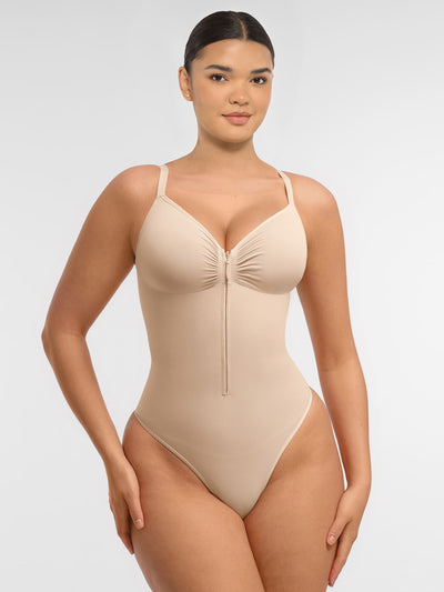 Tummy Control Seamless Zipper Shaping Bodysuit [BOGO]