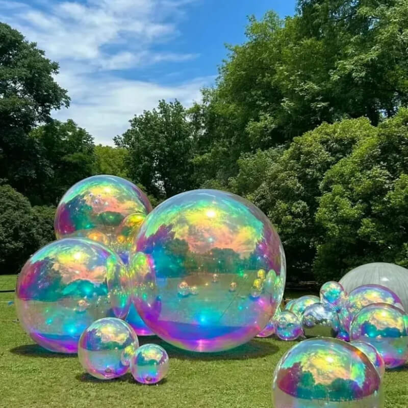 Inflatable Mirror Ball Reusable Big Bubble Balloon