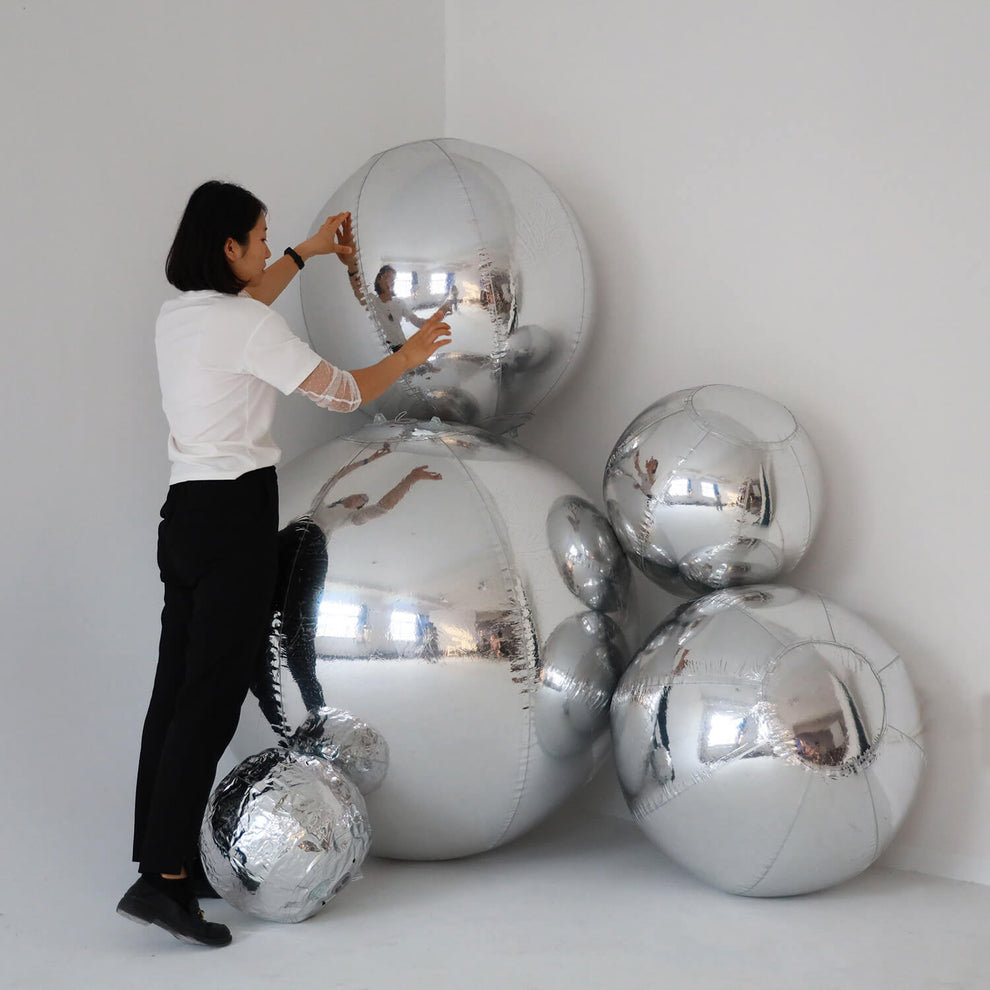 Inflatable Mirror Ball Reusable Big Bubble Balloon