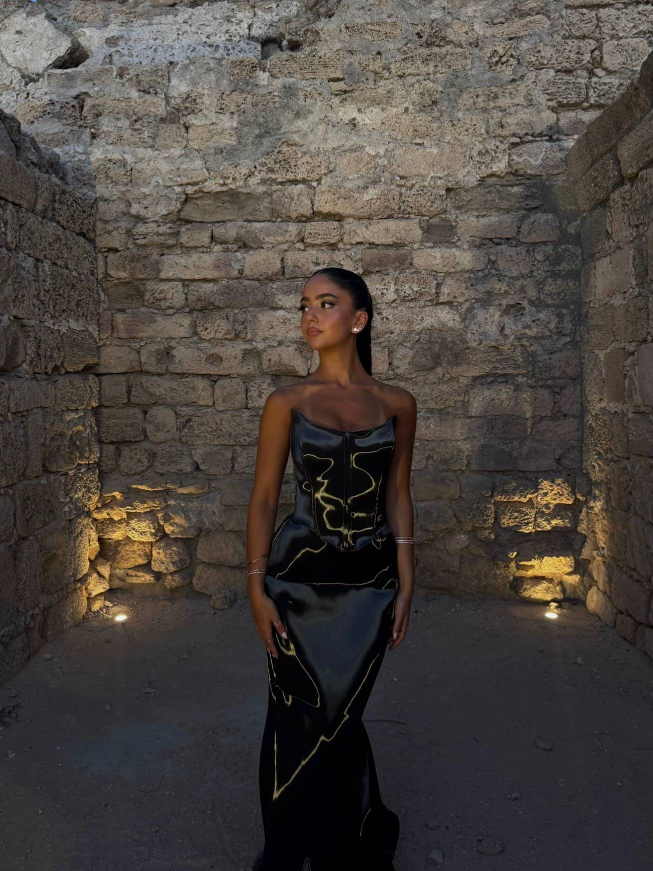 Organza gilt silver dress
