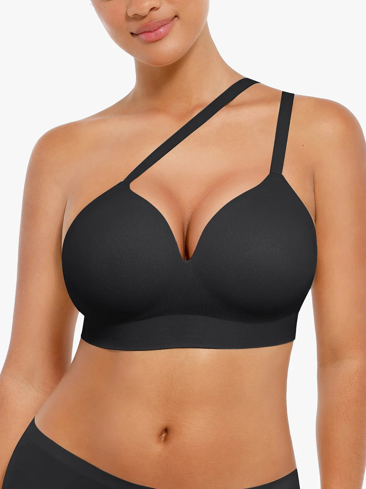 Seamless Wireless V-Neck Push-Up Bra