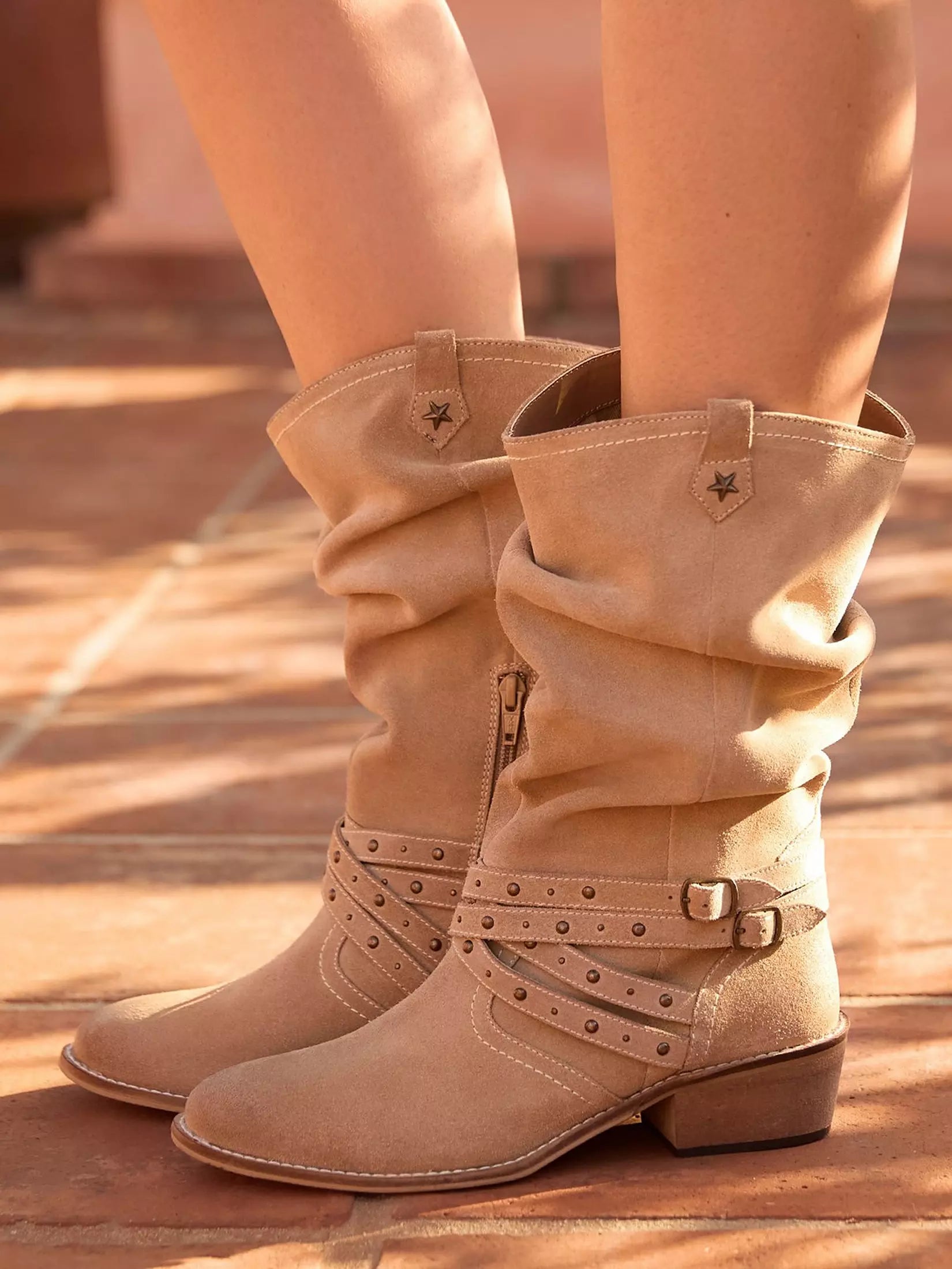 Beaumont Slouch Suede Boots