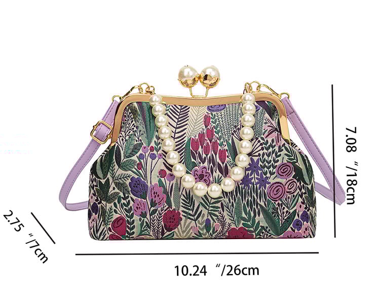 🎁Perfect Gift - Women Vintage Flower Embroidery Handbag
