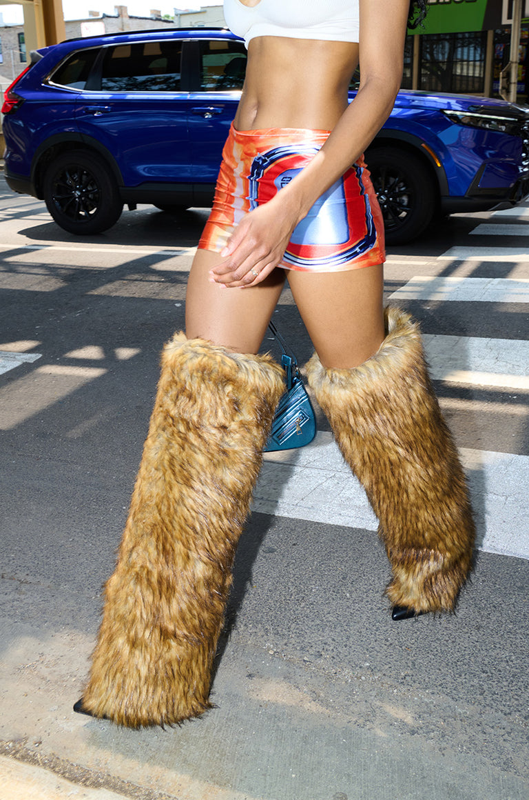 THIGH HIGH FUR LUXE BOOT