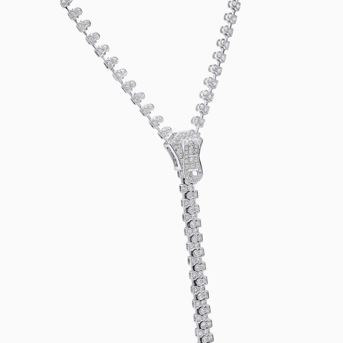South Sea Pearl and Diamond Zip Necklace