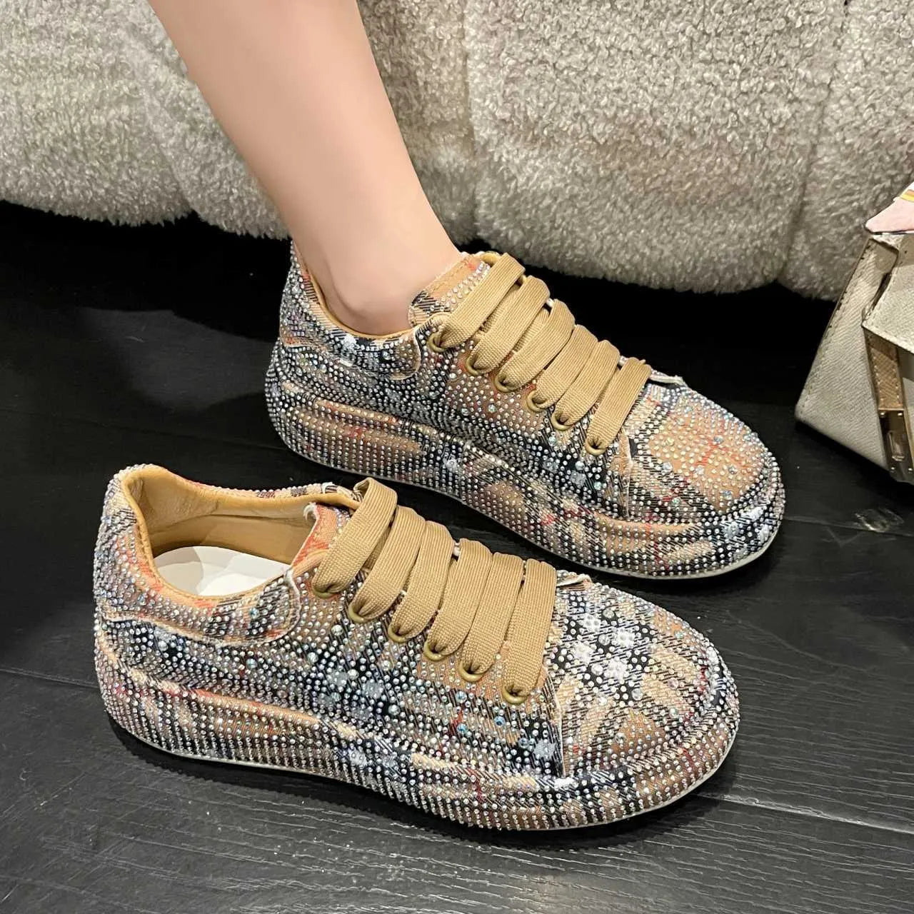 Luxury Rhinestone Casual Shoes