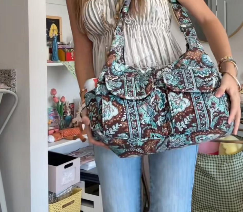 Java blue Cargo sling Bag