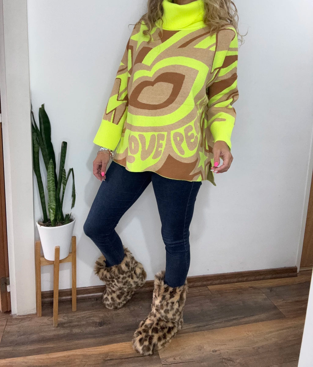 Leopard Printed Snow Shoes