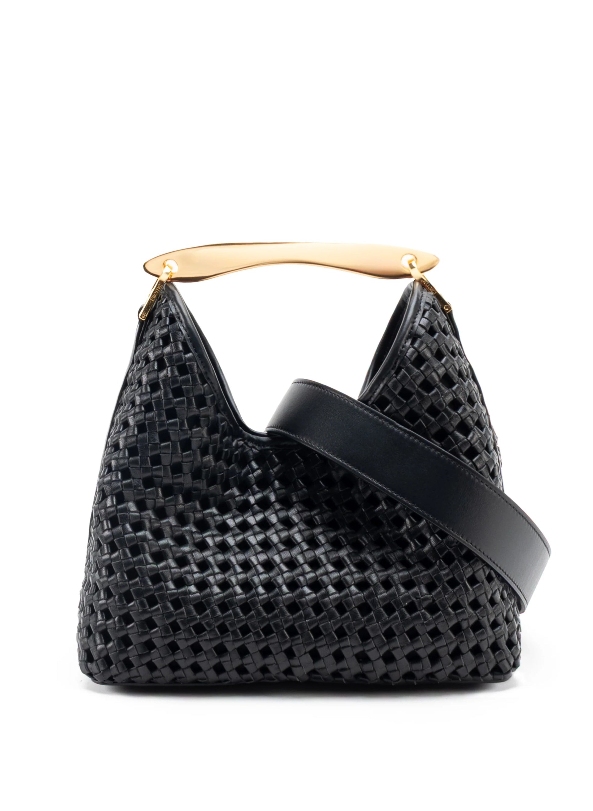 Boomerang Woven Leather Bag