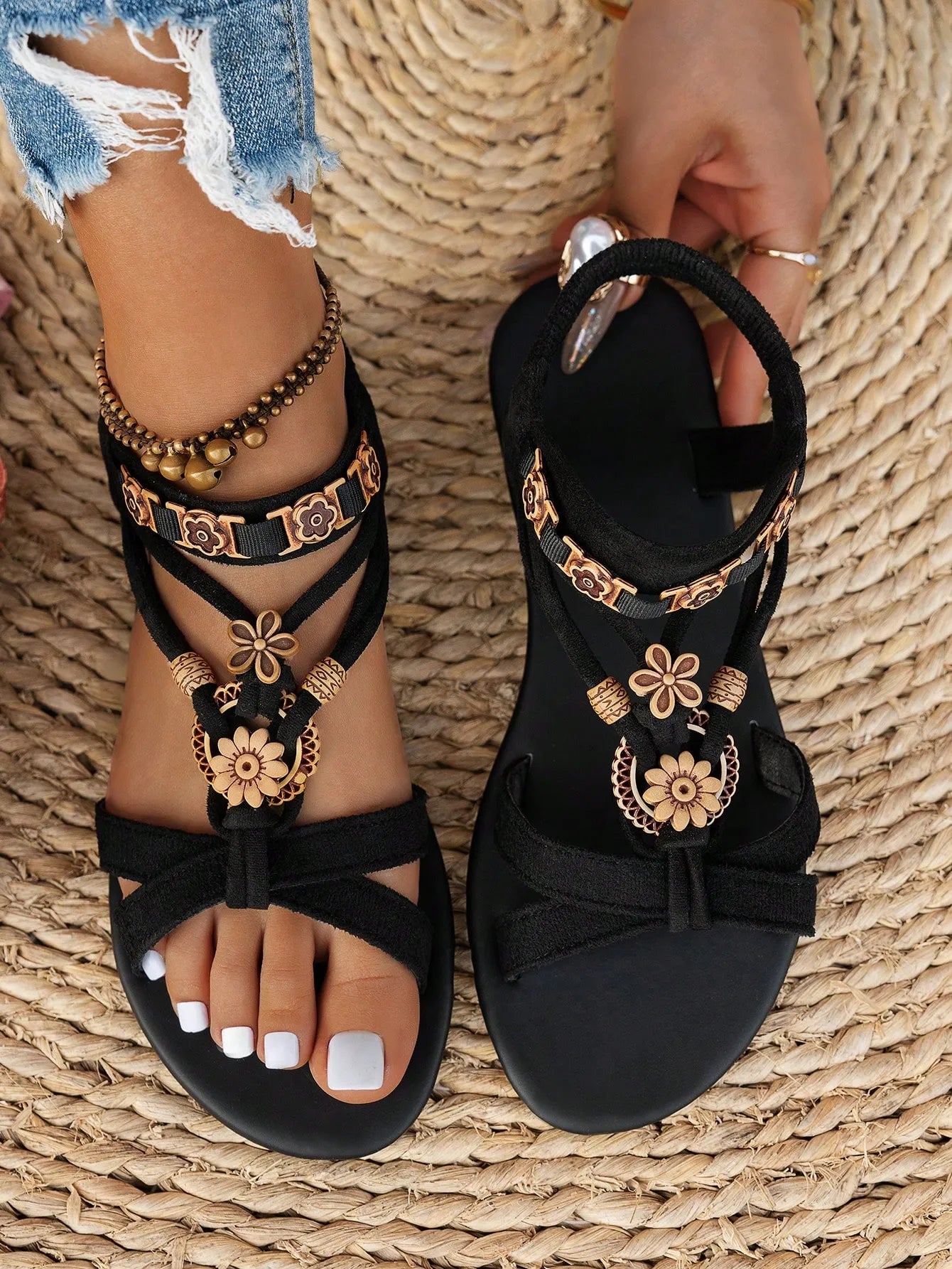 Bohemian Style Flat Sandals