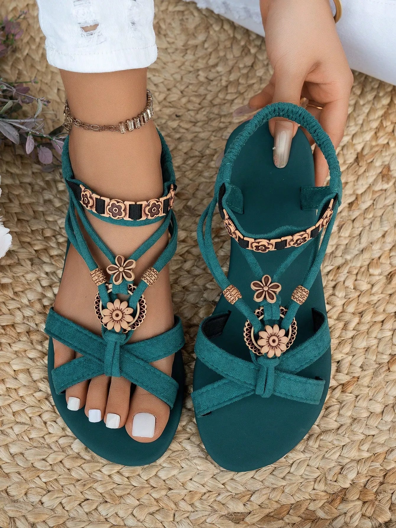 Bohemian Style Flat Sandals