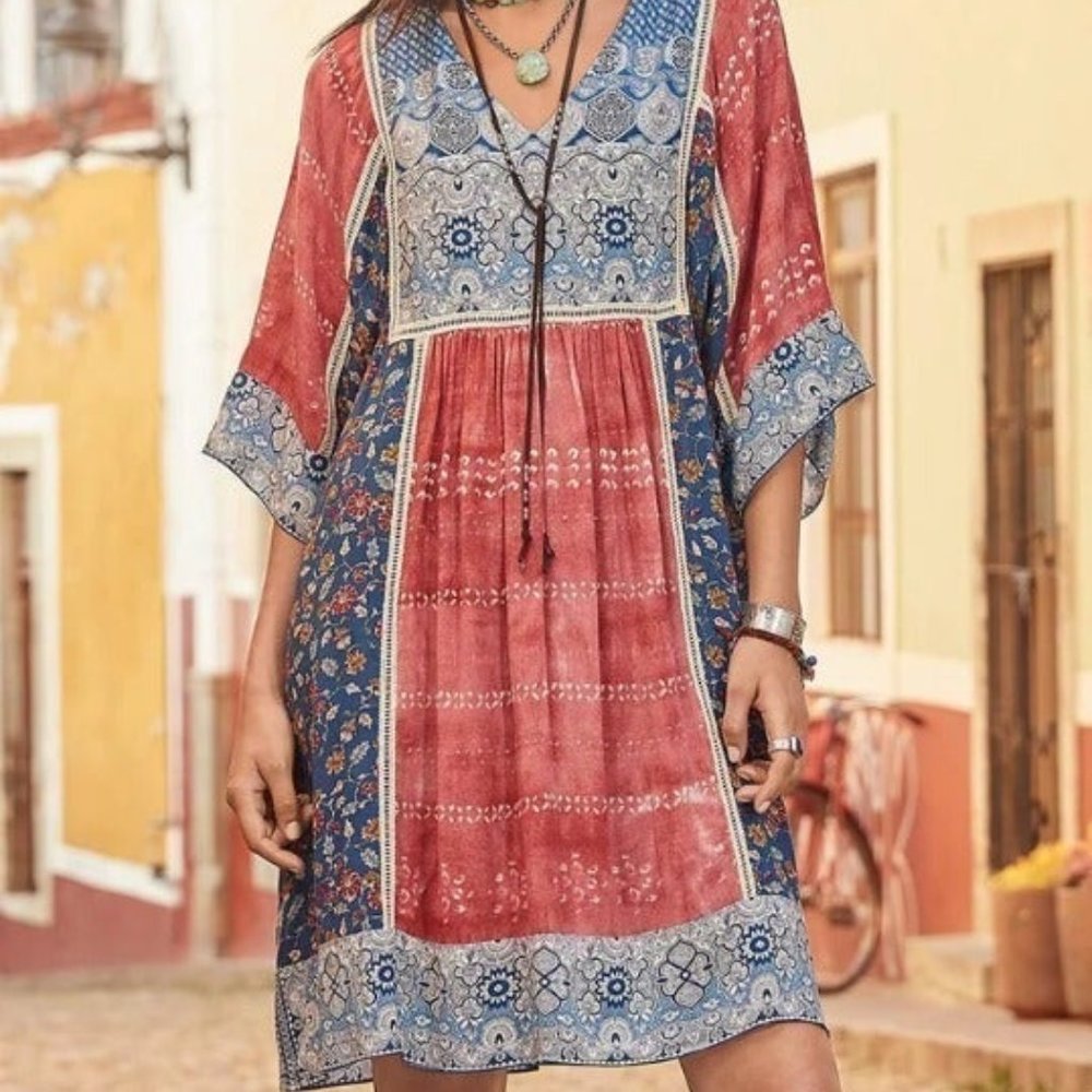 Floral V-Neck Dress