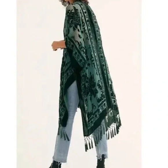 Free People Nightbird Burnout Kimono