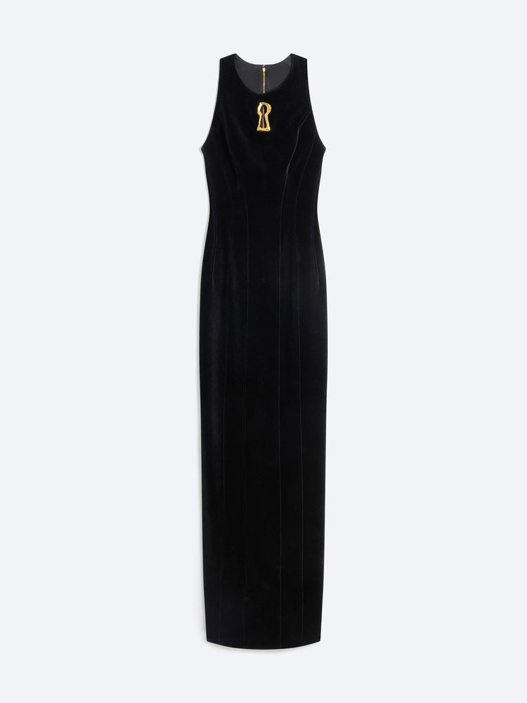 KEYHOLE COLUMN DRESS