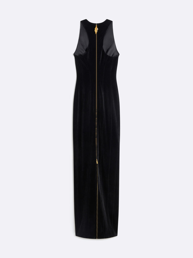 KEYHOLE COLUMN DRESS