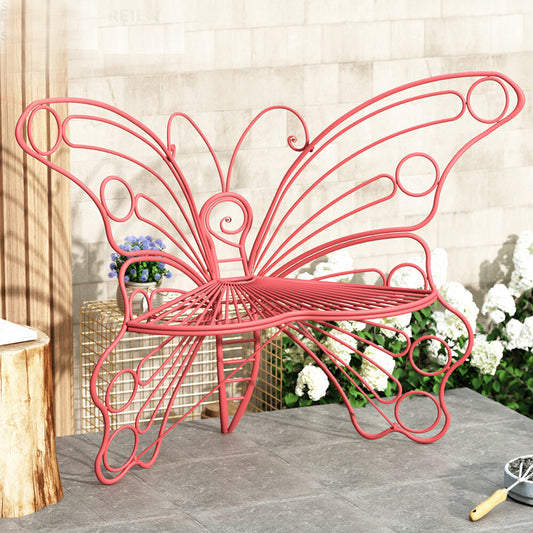 Charming Outdoor Elegance Metal Butterfly Chair