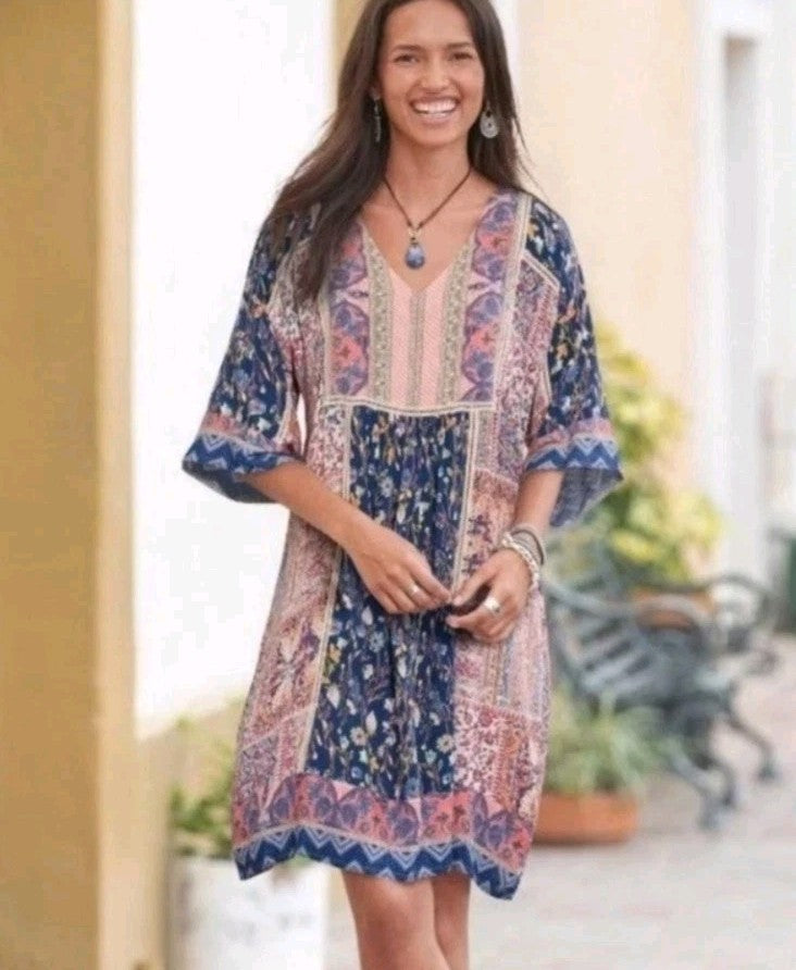 Floral V-Neck Dress