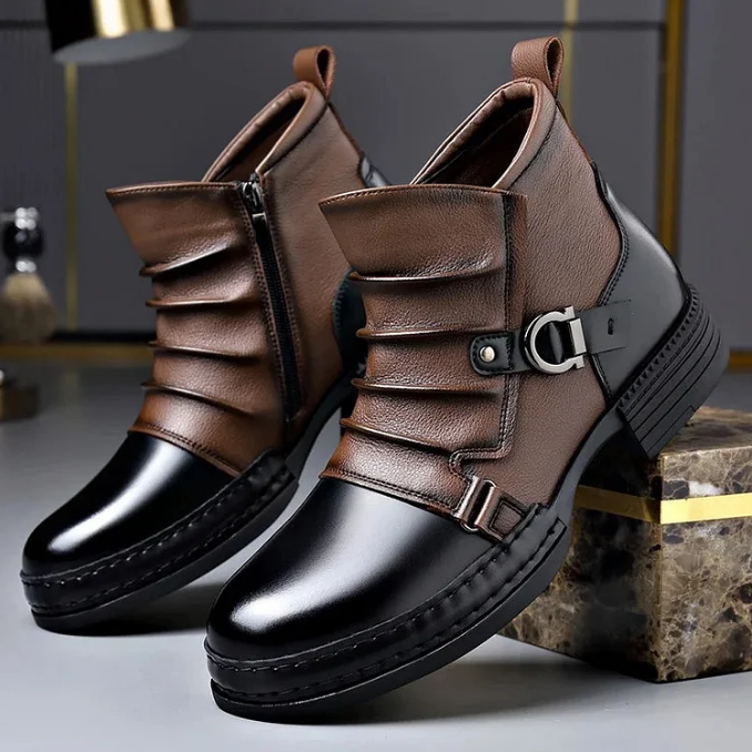 50% OFF NOW! ⏰ Men‘s Genuine Leather Ankle Boots