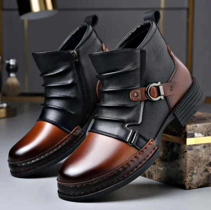 50% OFF NOW! ⏰ Men‘s Genuine Leather Ankle Boots