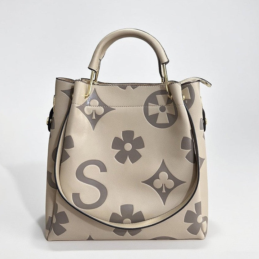 Stylish and Casual Large-capacity Embossed Shoulder Bag