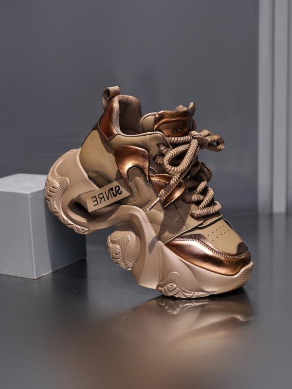 Chunky Platform Lace Up Sneakers